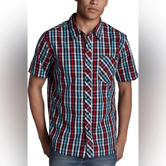 Rip Curl Men's Gonz Check Short Sleeve Woven - Picture 1 of 5